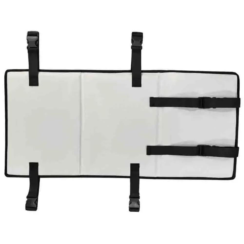 Grey Ladder Cover for Childrens Bunk Beds with Anti Fall Lock Two Layer Design Fits Most Ladder Sizes 78x38x3.5cm