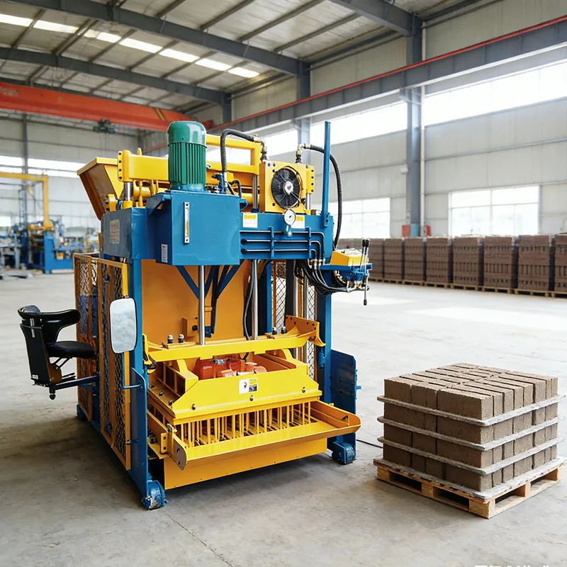 

Customized Hydraulic Mobile Brick Making Machine Semi Automatic Portable Cement Block Machine Diesel Engine Brick Maker