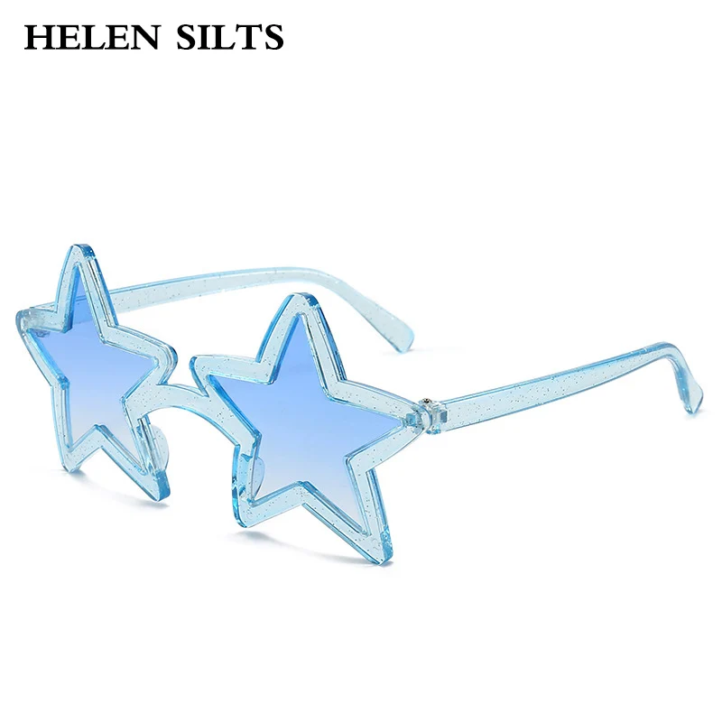 Popular y2k Vintage Five-pointed Star Sunglasses Women Luxury Brand Design Sun Glasses Men Punk Gradient Party SunglassesUV400