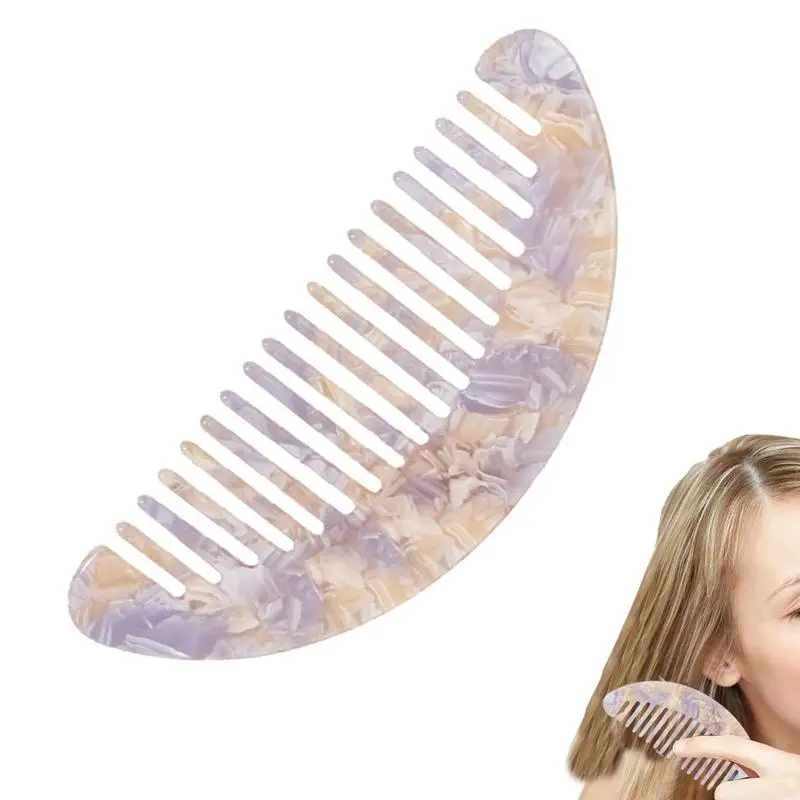 

Anti-static Large U-shaped Wide Tooth Tooth Hair Comb Hairdressing Comb Mini Non-knotted Acetate Hair Combs Hair Detangling Comb