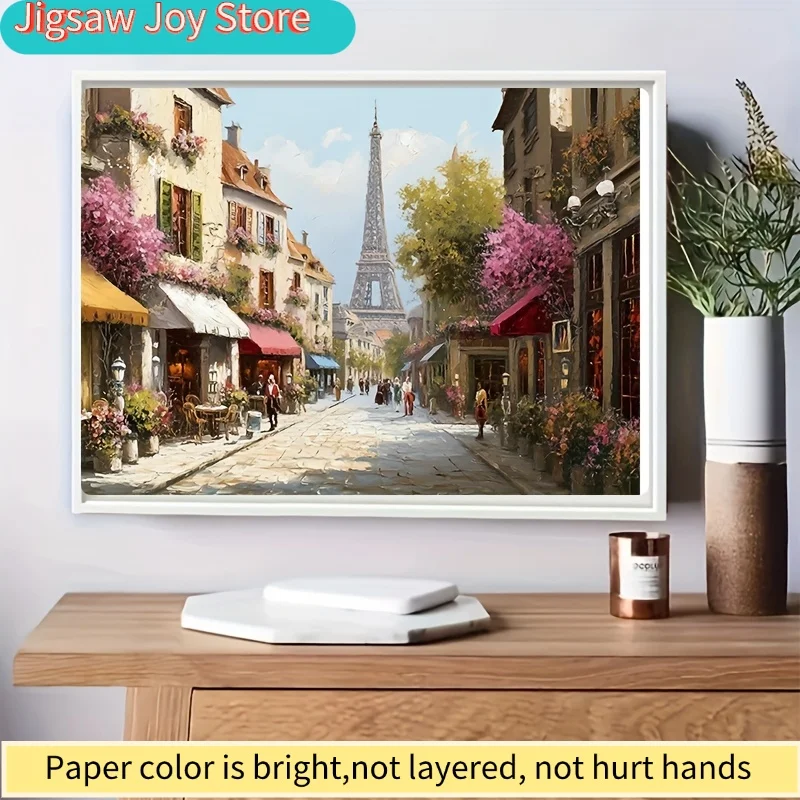 1 Box () Paris Puzzles Suitable for Adults: Eiffel Tower - Challenging Brain for Party Games, Family Activities, Travel-Themed