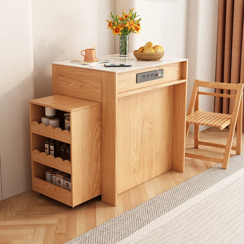 For Morden Folding Dinning Table Small Household Space-saving Square Dining Table Extendable Side Dinning Table