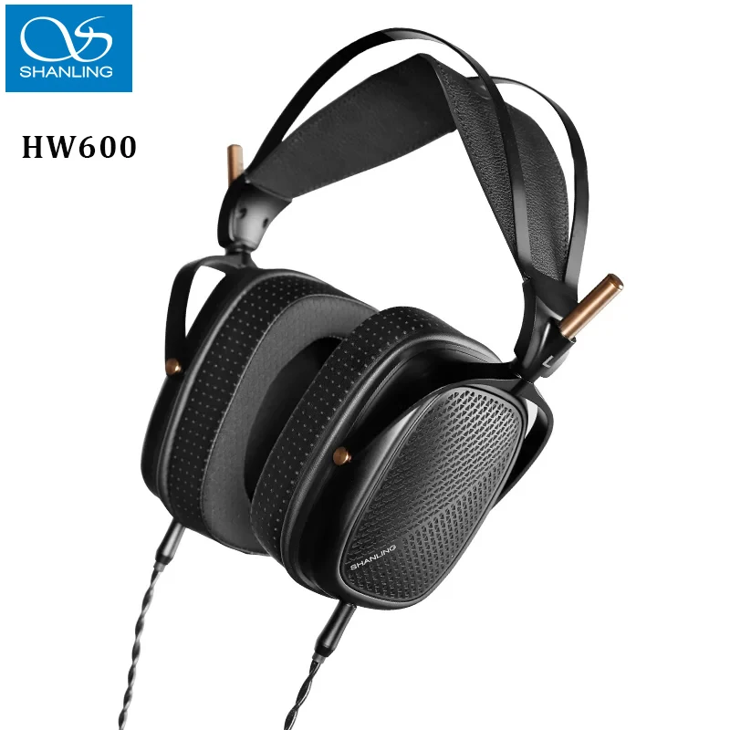 

Shanling HW600 Earphones Head mounted Flat Diaphragm Wired Earphones Custom 3.5mm Convertible PC Gaming Music Headphone