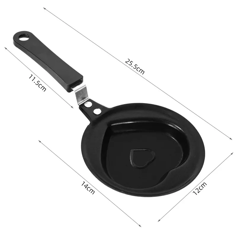 مقلاة بيض صغيرة للإفطار غير لاصقة مقلاة إبداعية مسطحة القاع مقلاة البيض زهر البرقوق نجمة خماسية مقلاة أداة المطبخ
