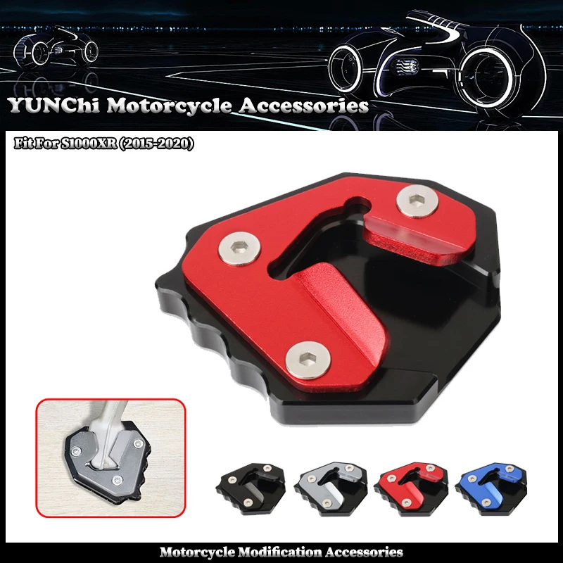 Fit For BMW S1000 XR S1000XR 2015-2020 2019 2018 Motorcycle Side Stand Enlarger Plate Kickstand Enlarge Extension Accessories
