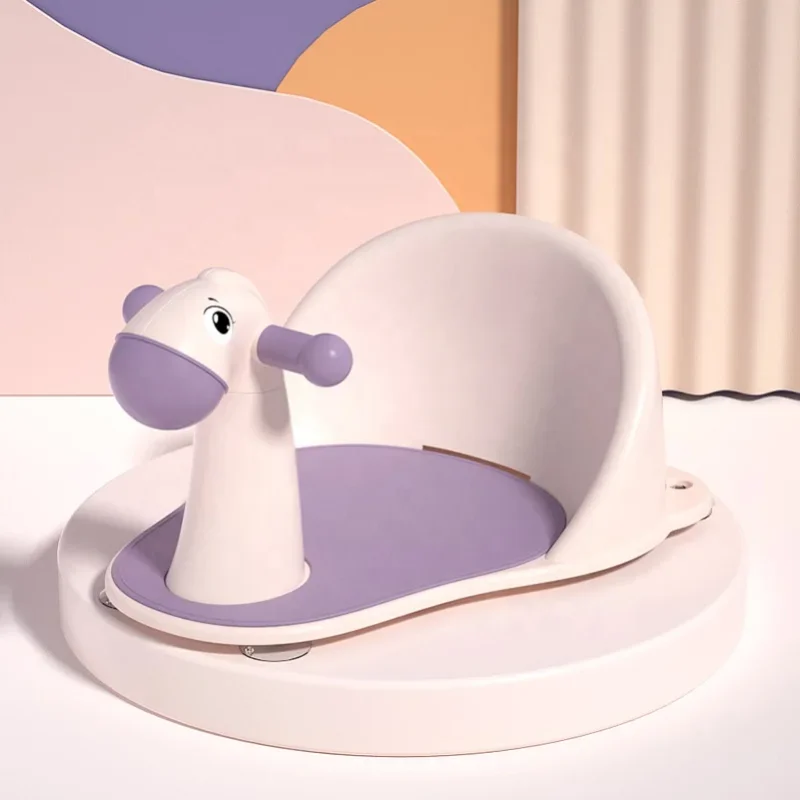 مقعد حمام الطفل مقعد حوض استحمام للرضع كرسي للاستحمام للأطفال حديثي الولادة مقعد استحمام لطيف غير قابل للانزلاق حصيرة ناعمة للأطفال من عمر 6 أشهر فما فوق #6