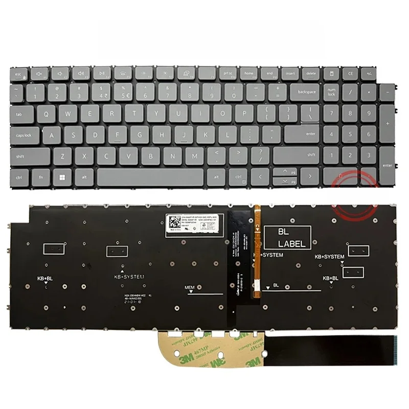 Multi‑Language Laptop Keyboard For Dell Inspiron 15 3511 3520 5501 5510 7510 7610 Series
