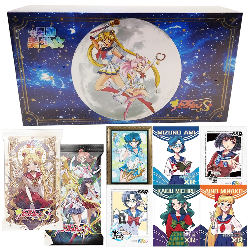 

Коллекционная карта Сейлор Мун, классическая японская волшебная приключенческая аниме, периферийные устройства, ограниченная карта с персонажами, подарок для хобби для мальчиков и девочек