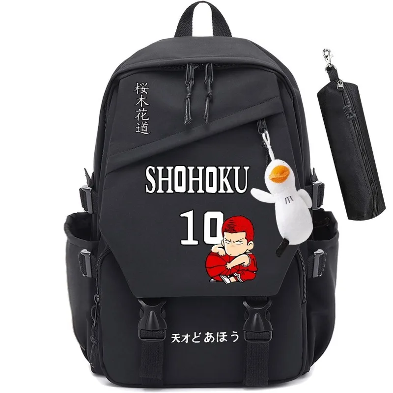 

Animation Slam Dunk Sakuragi Hanamichi Rukawa Kaede Backpack Creative Printing Large Capacity Trendy Student School Bag Gift