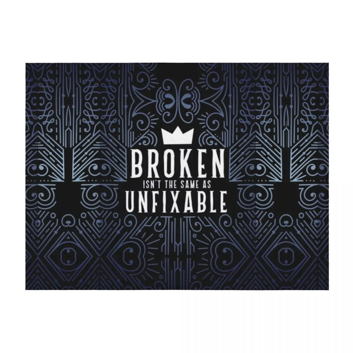 

Lunar Chronicles Quote Broken Unfixable Throw Blanket Single Sofa Throw Soft Plush Plaid Stuffeds Blankets