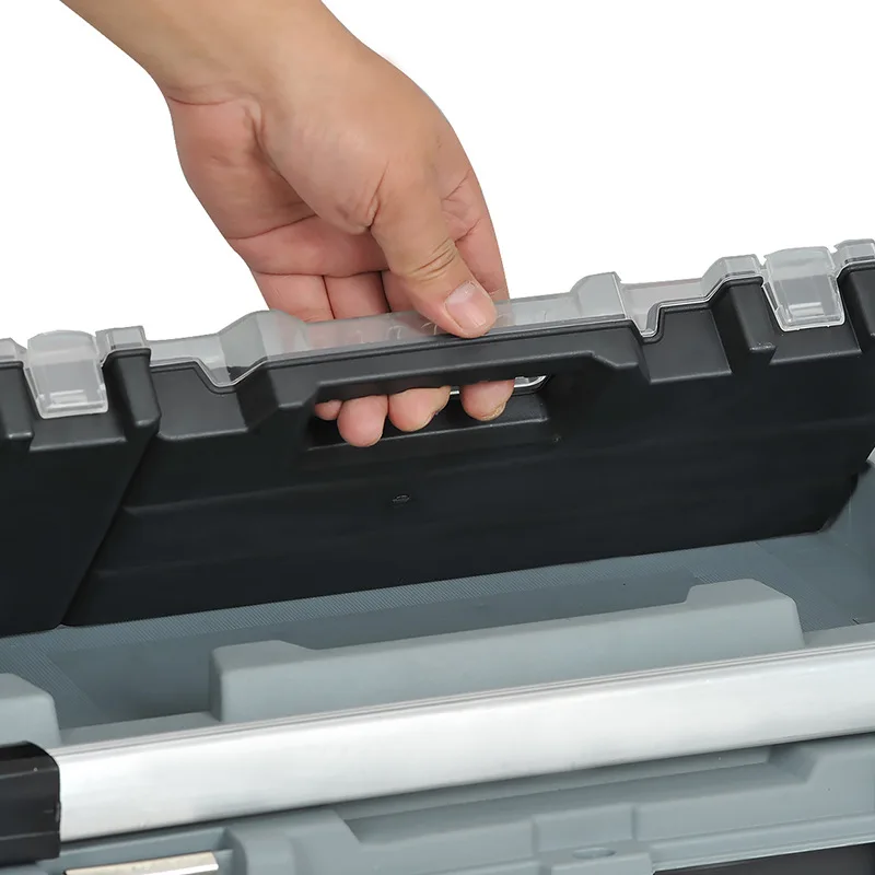 2025 Multi-functional tool box, repair plastic household portable electric vehicle-mounted hardware storage box