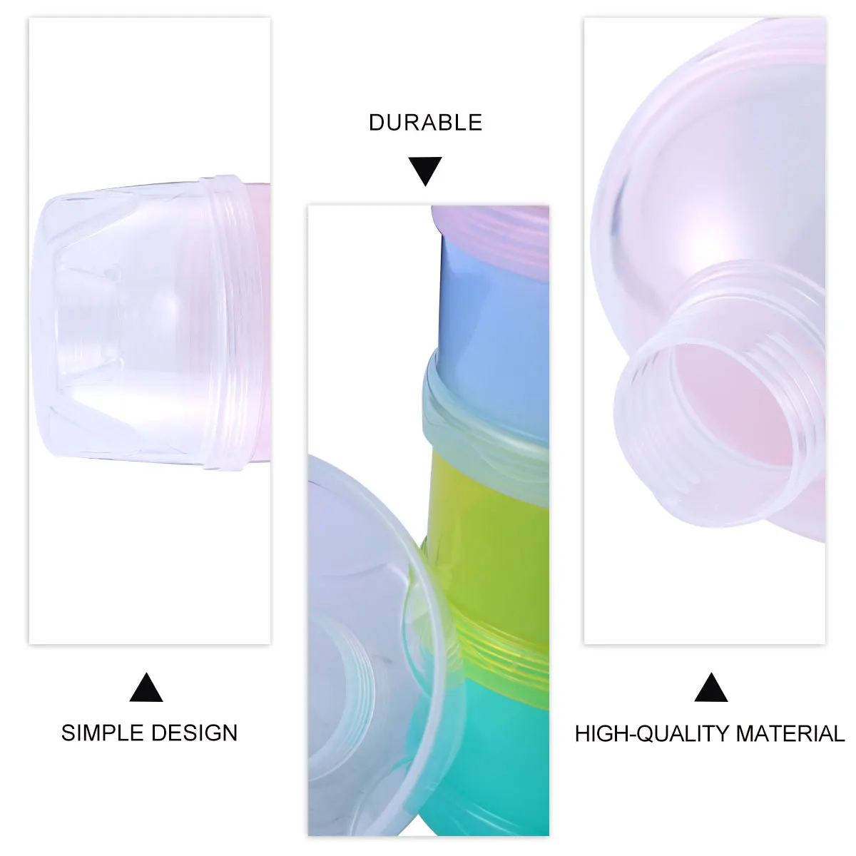 

Milk Powder Subpackage Box Baby Portable Milk Powder Container Pp Material Easy Clean Lightweight Baby Food Storage
