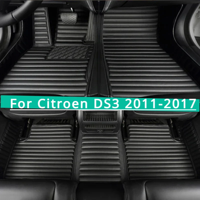 

Автомобильные коврики на заказ для Citroen DS3 2011-2017, авто, дропшиппинг, центральные аксессуары для интерьера, 100% подходят, кожаные ковры, коврики для ног