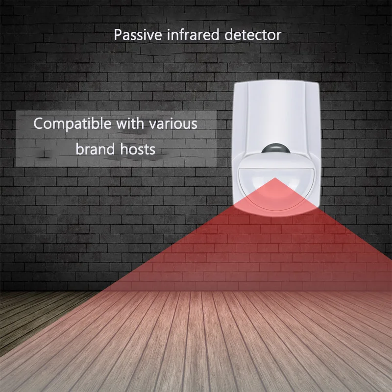 Wired Anti-pet Passive Infrared Detector Wall-mounted Body Induction Intrusion Detection Wide-angle Anti-theft Curtain Alarm