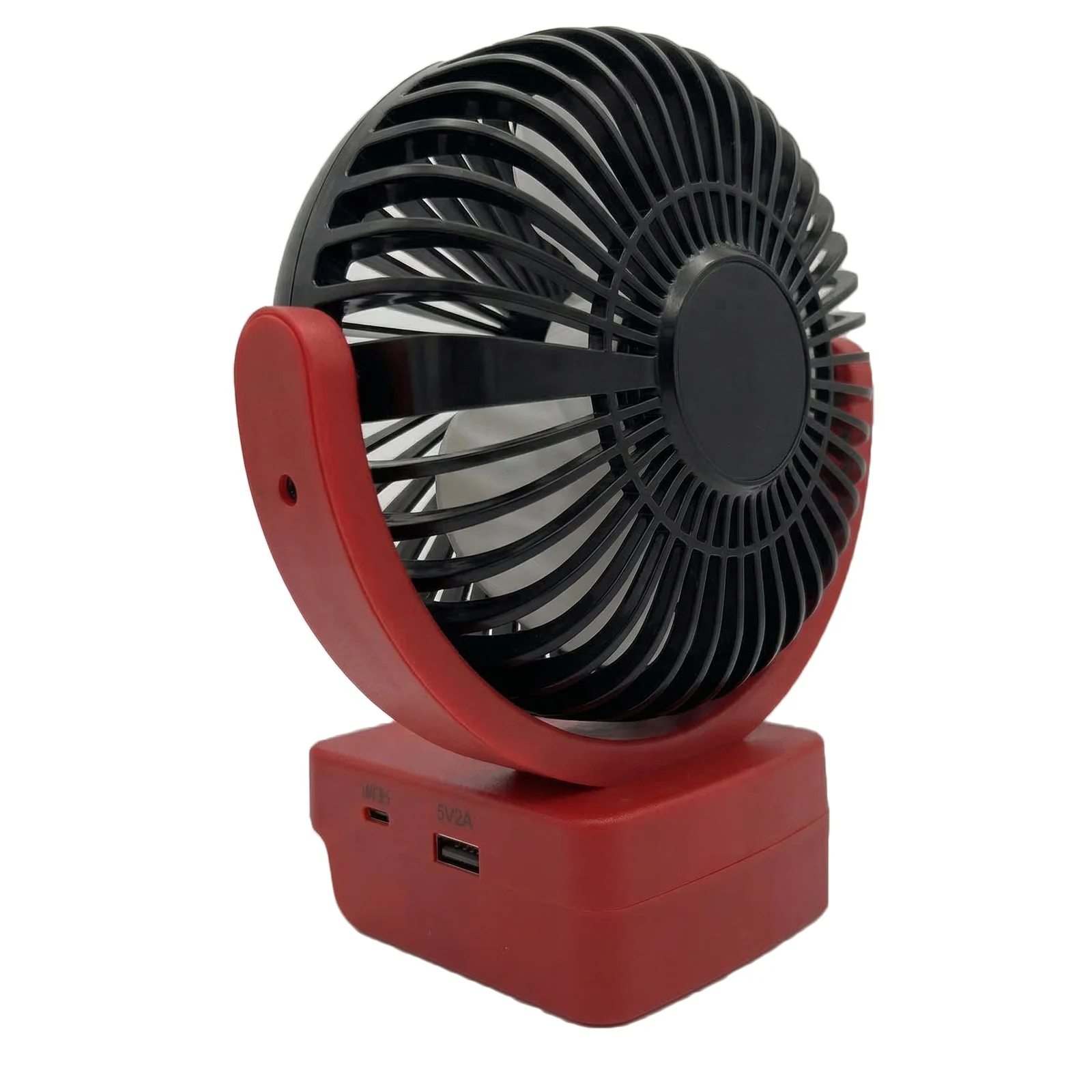 ABS Cordless Fan Compatible with For BAT622 BAT609 BAT618G BAT609G BAT618 18V Battery Systems USB Charging Port