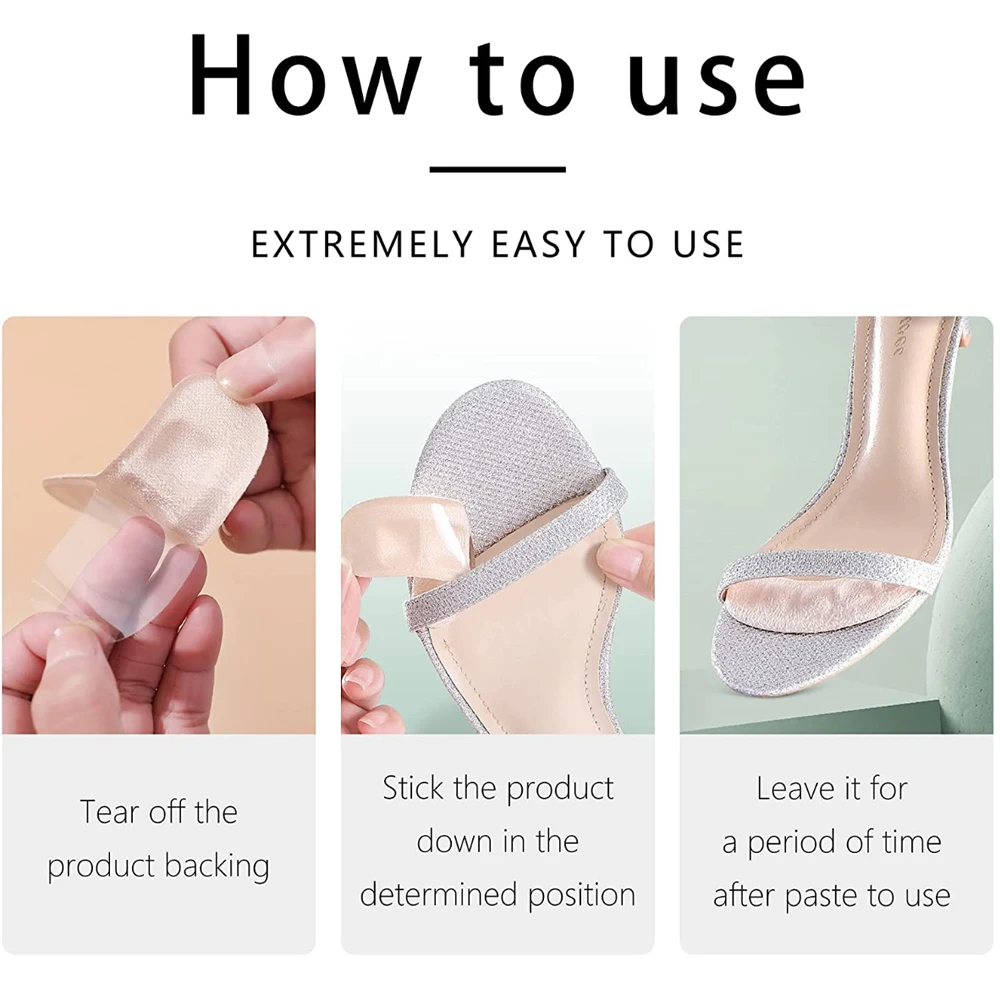 Weiche Silikon-Pads für Damenschuhe, rutschfestes Vorfuß-Einlegepad, Ferseneinlage, Gel-Einlegesohlen für Absätze, Sandalen, rutschfester Fuß – Detail 10