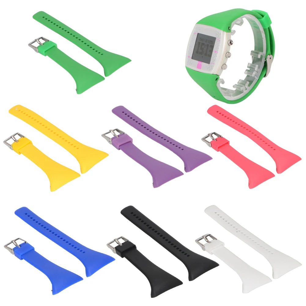 Silicone Smart Watch Strap Adjustable Practical Smart Watch Bands Waterproof Comfortable for POLAR FT4 FT7 for FT Series