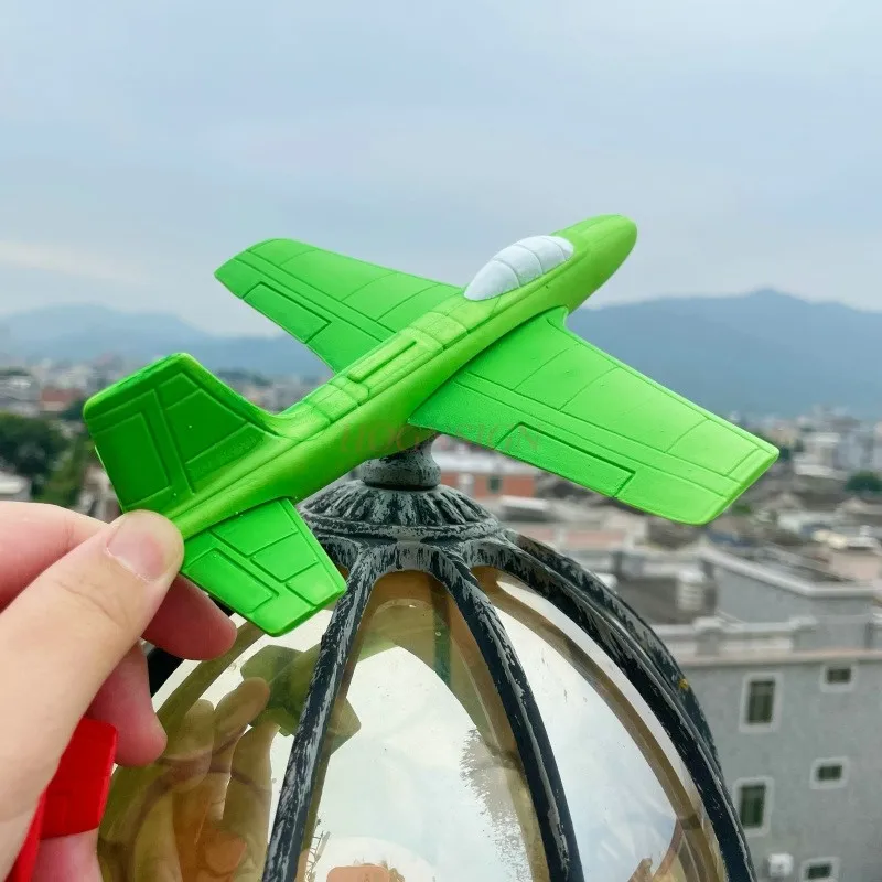 الأطفال اليد رمي بالقصور الذاتي نموذج طائرة إيفا الأولاد دوامة رمي مزلق رغوة الطائرات اللعب الرياضة في الهواء الطلق