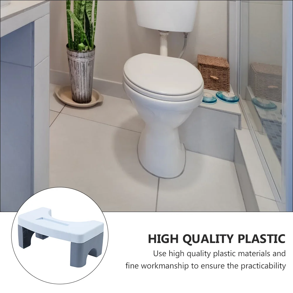 

Toilet Stool Footstool Squat Thicken Seat Step Pp Bathroom for Small