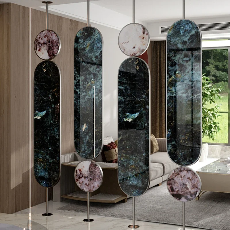

Light Luxury and Simplicity Modern Luxury Stone Living Room Marble Subareas Screens Living Room Entrance