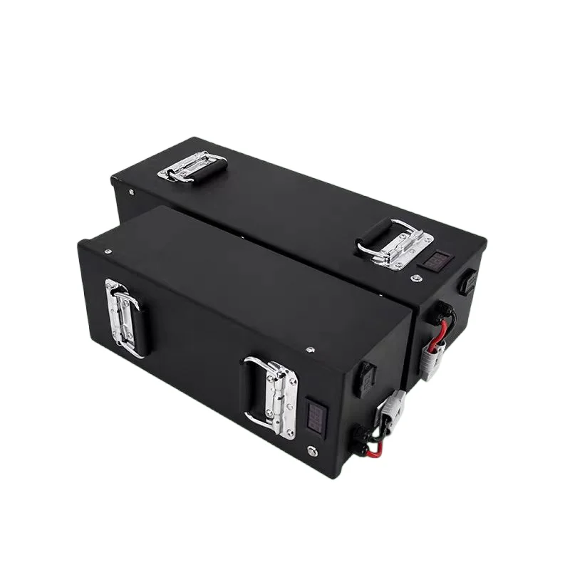 Deep Cycle 48V 100Ah 80Ah Lithium Battery Pack with BMS + 10A Charger - Rechargeable Power for Solar System UPS Air Conditioning