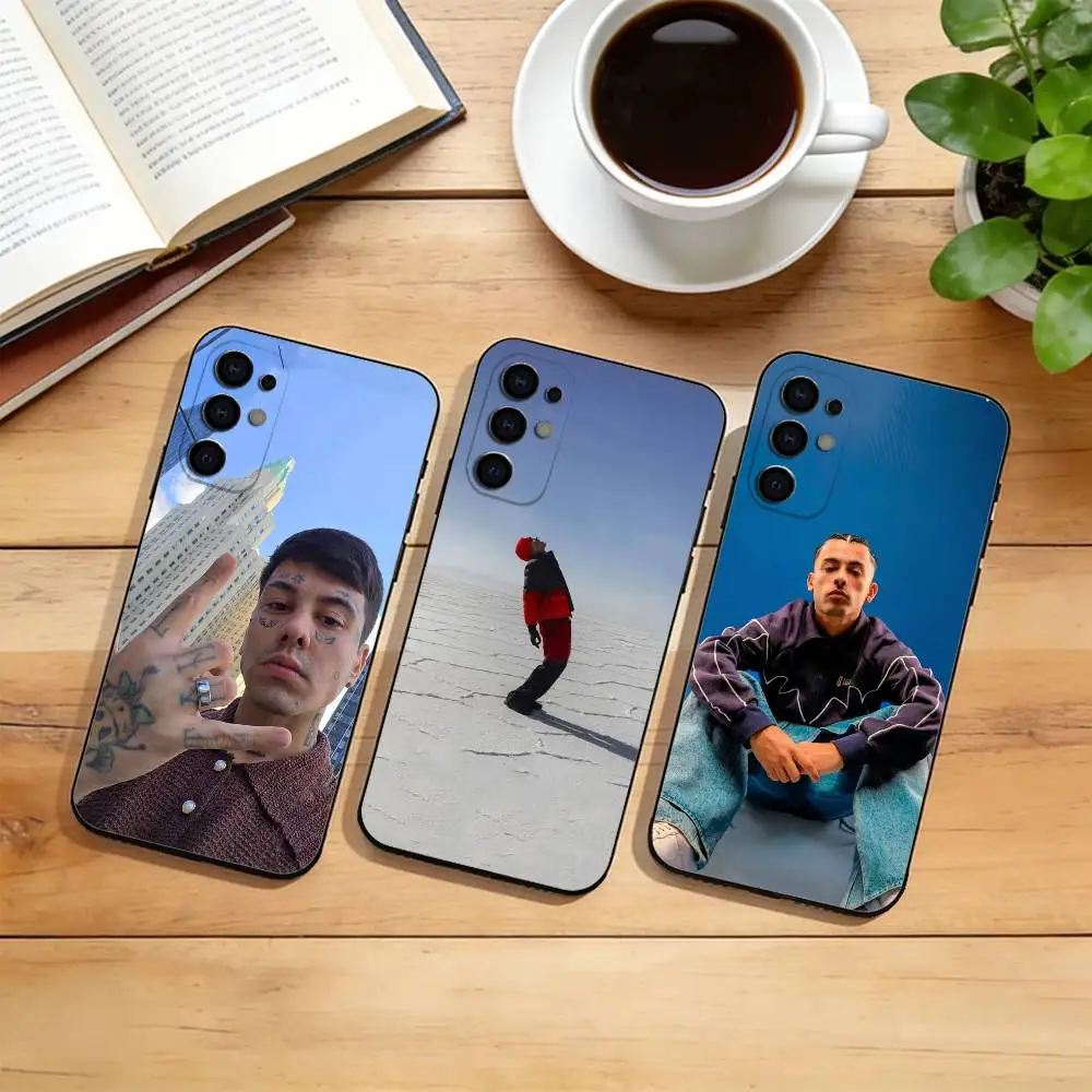 

Rapper Art Print Phone Case For Samsung S25,S24,S21,S22,S23,S30,Ultra,S20,Plus,Fe,Lite,Note,10,Black Cover