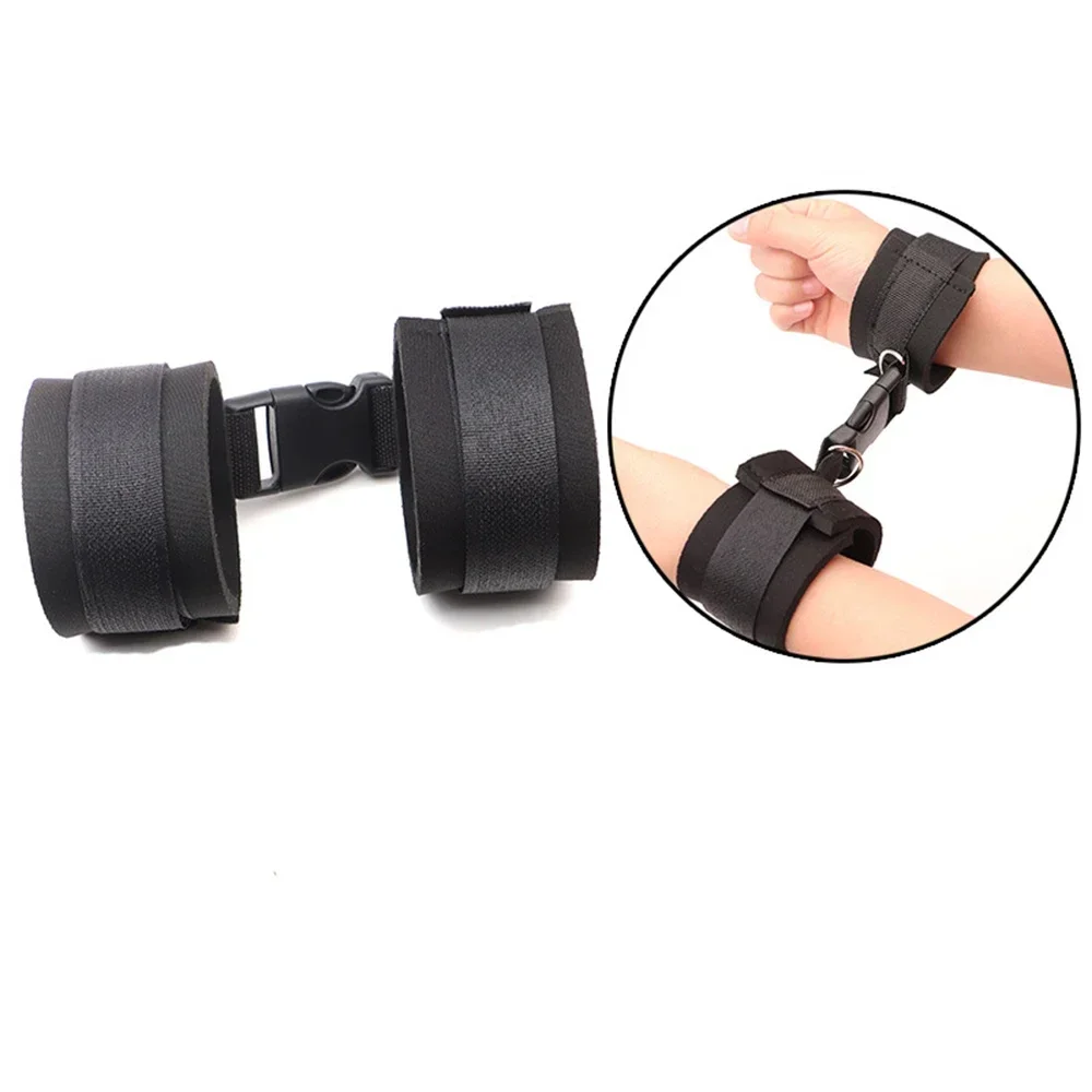 الكبار تكبيل لعبة الجنس BDSM ضبط النفس اليد الأصفاد SM النساء زوجين لعبة الجنس الكبار المثيرة ألعاب Sextoy السرير ضبط النفس الجنس Accessroies