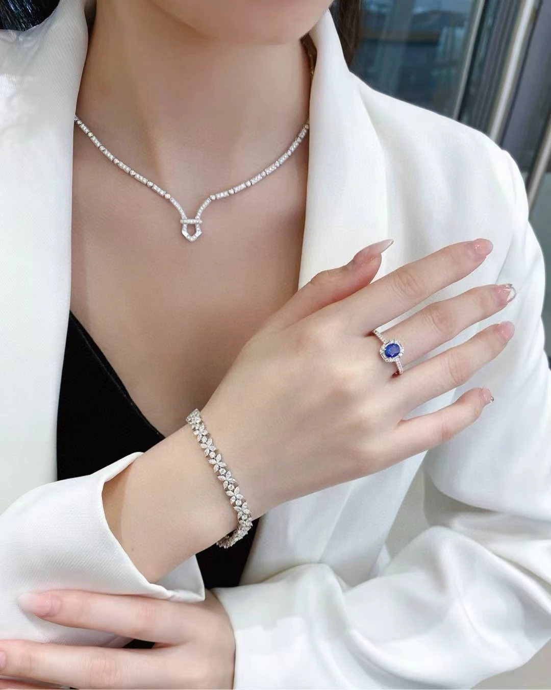 HPHT 10K Gold Lab-Grown Diamond Marquise Cut 6CT Full Diamond Bracelet 14K Gold Fashion Jewelry Bracelet Custom Wholesale