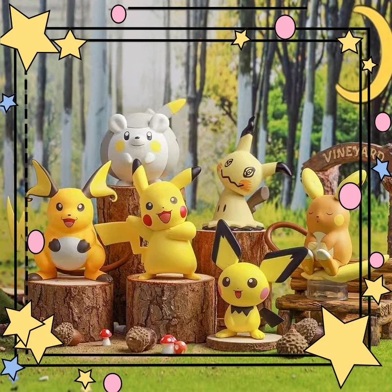 

New 2025 Authentic Pikachu Action Figure - Cute Pokemon Toy For Unisex Children Collectible Model Gift For Children'S Day Cute
