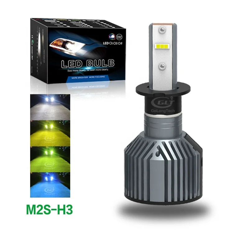 

H3 50W Golongtech 20000lm Super Bright Bulbs M2S Led Car Light C6 H11 Car Auto Headlights Faros Bombilla Led