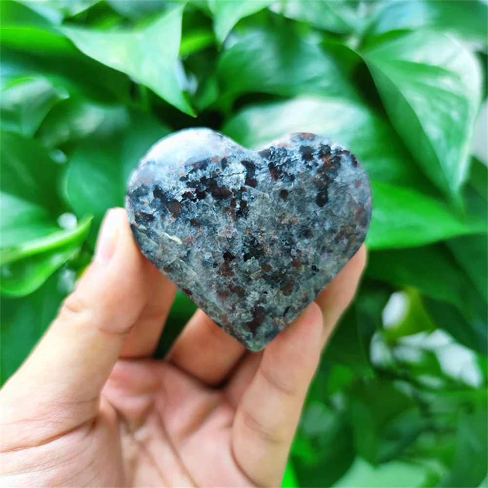 5A+ Natural Crystal Charms Yooperlite Heart Love Powerful Chakra Energy Wicca Healing Crystals Heart Spiritual Witchcraft Gift