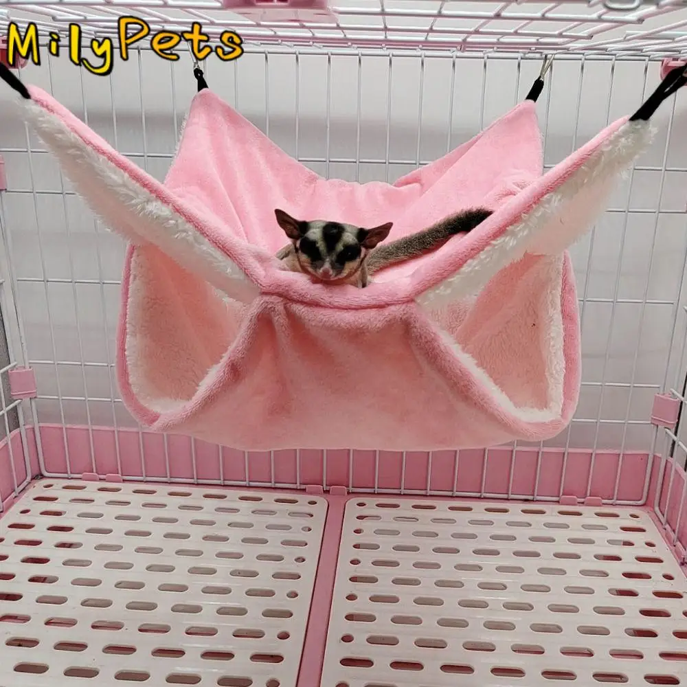 

Double-layer Plush Hamster Hammock Warm Thickened Hamster Sleeping Bag Hanging Comfortable Rat Cage House