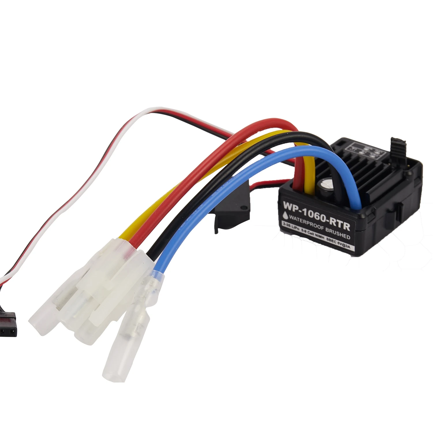 

WOWFU-WP-1060-RTR Waterproof 2S-3S 60A Brushed ESC For 1/10 Tamiya Traxxas Redcat HPI RC Car Parts