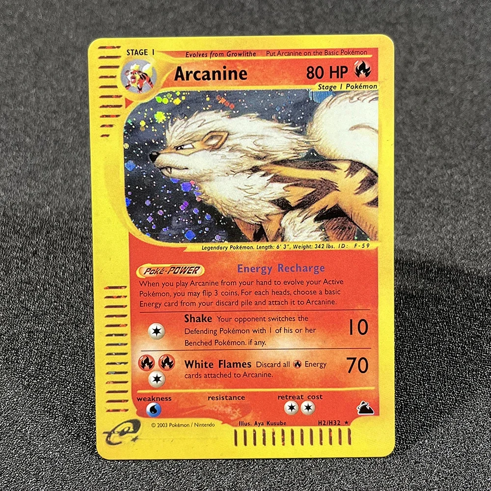 Cartes Flash Pokémon PROXY, carte électronique, Skyridge, Charizard, Umbreon, pouvez-vous arados, Gengar, Ho-Chaînes, feuille de Golem, cartes