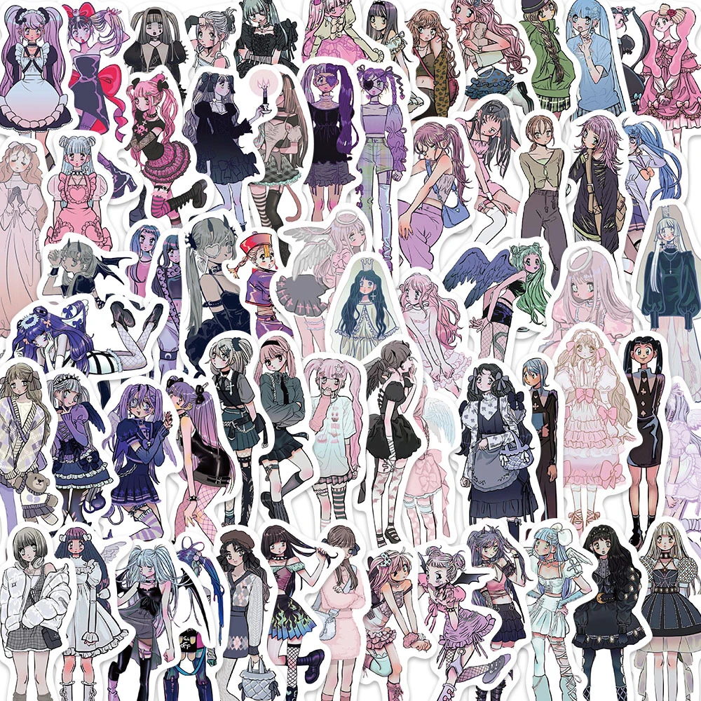 

10/30/50pcs Cartoon Domi Girl Stickers Cute Aesthetic Graffiti Decals DIY Phone Laptop Stationery Car Vinyl Sticker Classic Toys