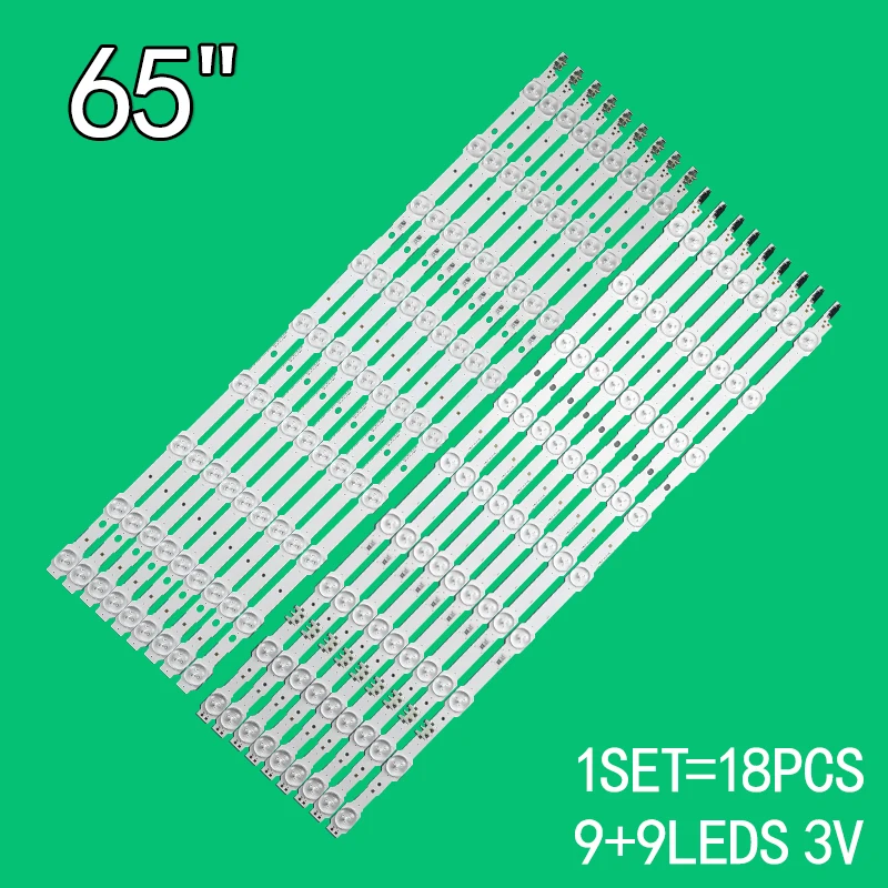 18pcs LED 2014SVS65_CURVED_3228_L09/R09  UA65HU7800J LM41-00106M LM41-00106