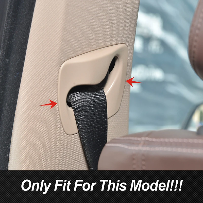 For BMW 5 Series F10 F18 2011-2017 Car Seat Safety Belt Buckle Frame Cover Carbon Pattern Decoration Trim Interior Accessories