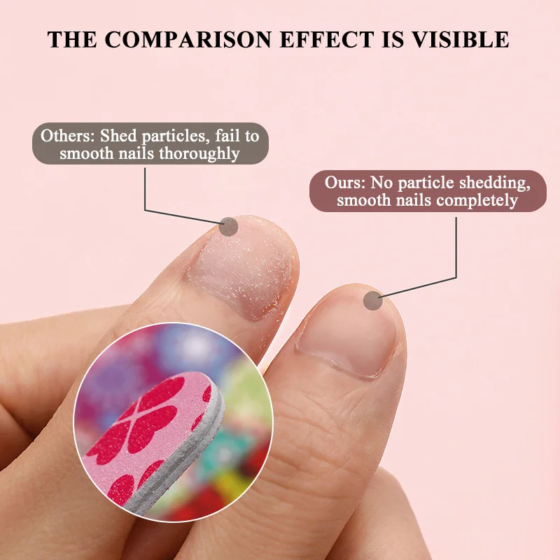 1/5 قطعة الكرتون المطبوعة ملفات الأظافر الجمال متنوعة أنماط لطيف مزدوجة الوجهين مانيكير باديكير أدوات ملفات الأظافر العناية بالأظافر