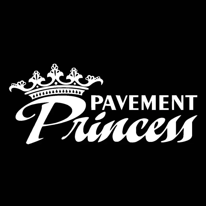Funny Cute Princess Car Sticker Cover Scratch Fashion Car Sticker Decal Personality Pvc Car Sticker Black/white, 18cm * 8cm