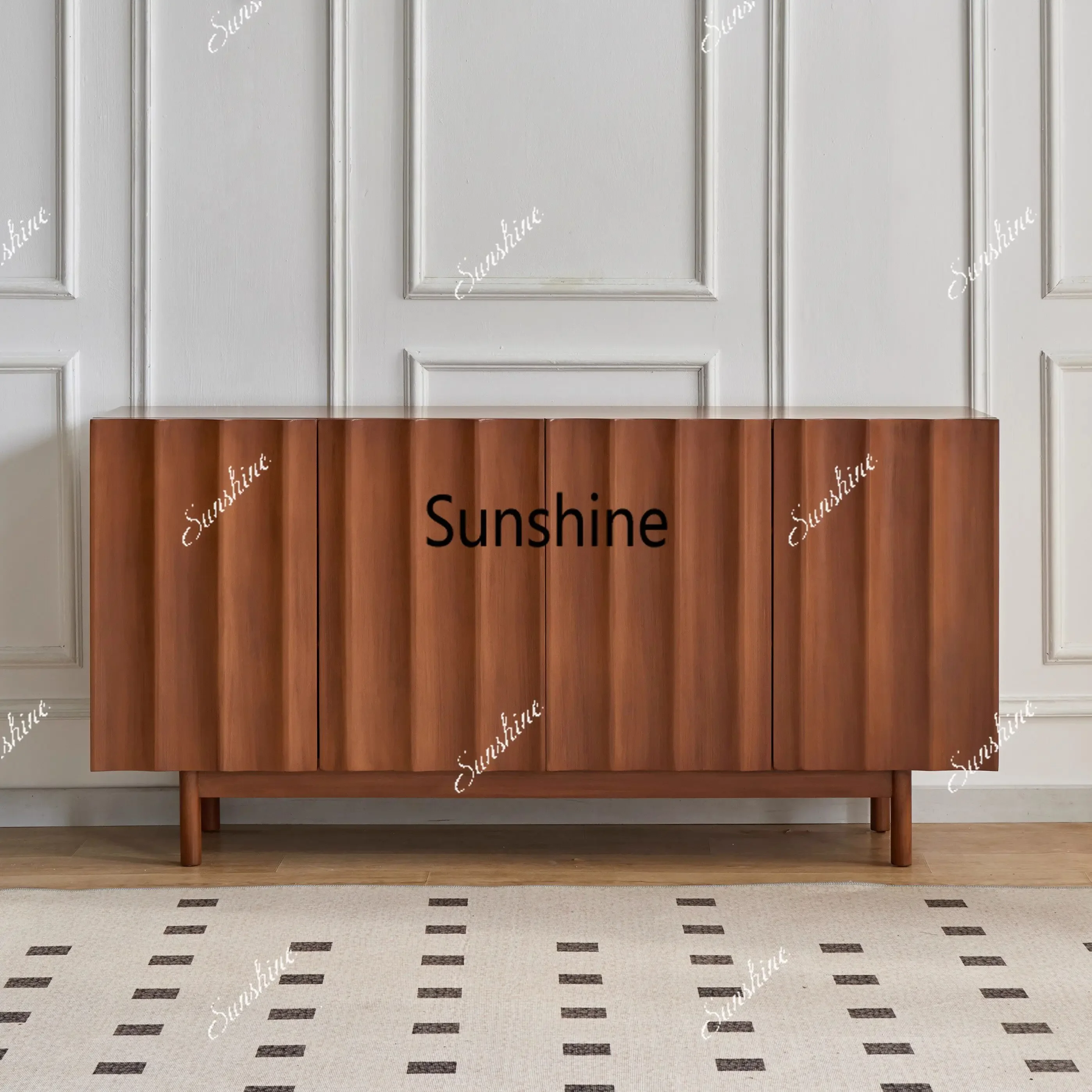 Light luxury cream-style entrance cabinet white shoe cabinet