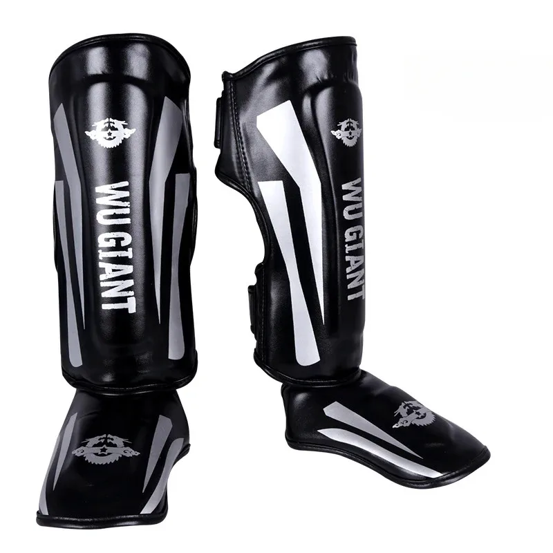 Professional Boxing Shin Guards Sanda MMA Muay Thai Martial Arts Training Competition Leg Guards Boxing Training Accessories