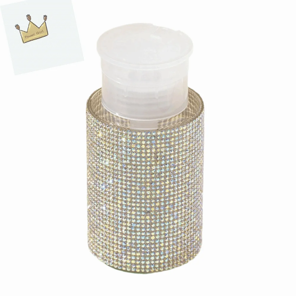 Funkelnde, nachfüllbare Flaschen mit Strass-Nageln, kreativer, luxuriöser, nachfüllbarer Flüssigkeitsspender, leer, 200 ml