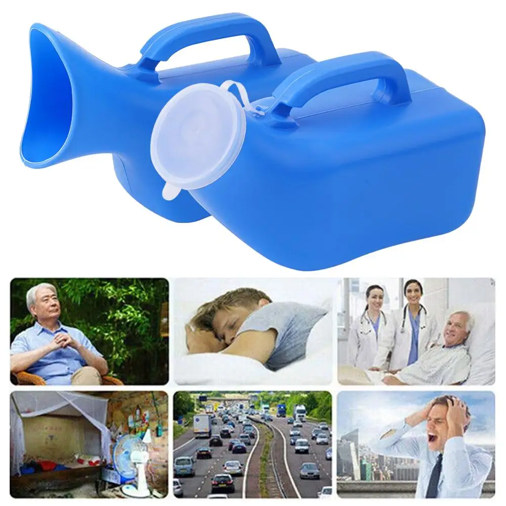 Urine Collector Plastic Unisex Portable Mobile Urinal Toilet Large-capacity For Camping Travel Disability Old Man Helper V0d5