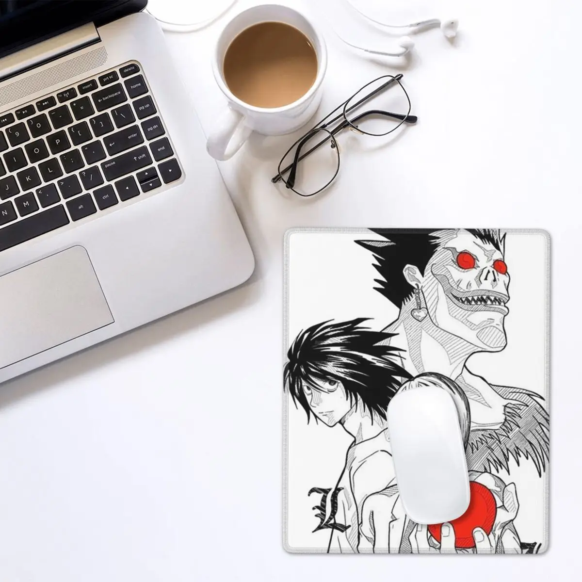 Death Book Death Note Anime Mouse Pad Gamer PC Laptop Mats Keyboard Carpet Computer Gaming Desk Mat 7x9 in 22x18 cm