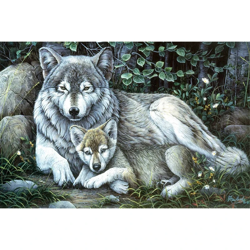 Набор для алмазной живописи 5D «Снежный волк»