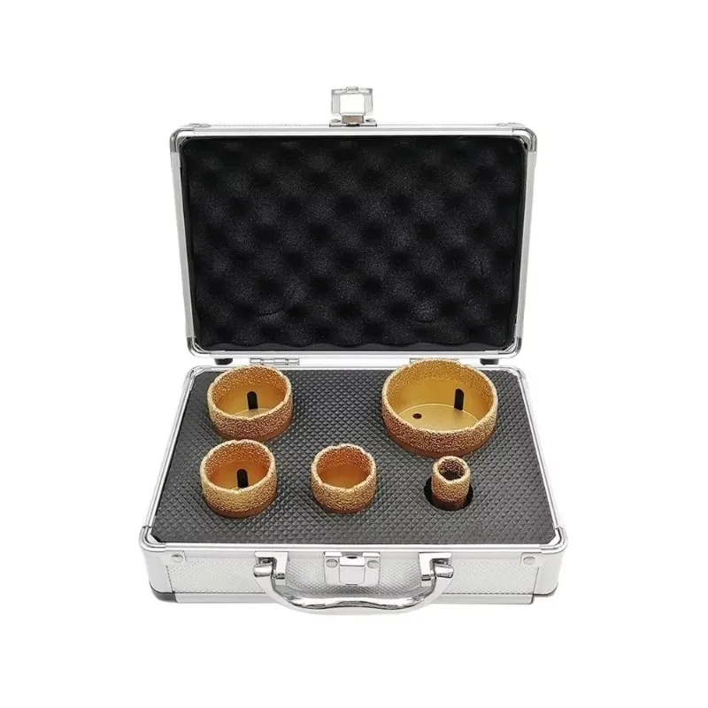 

Набор алмазных коронок (20+35+40+50+68 мм) для сверления отверстий в керамической плитке