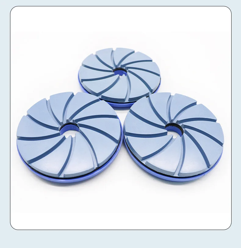 4-6 inch diamond snail buckle edge grinding chamfer resin stone abrasive tool marble quartz rock slab grinding tool.