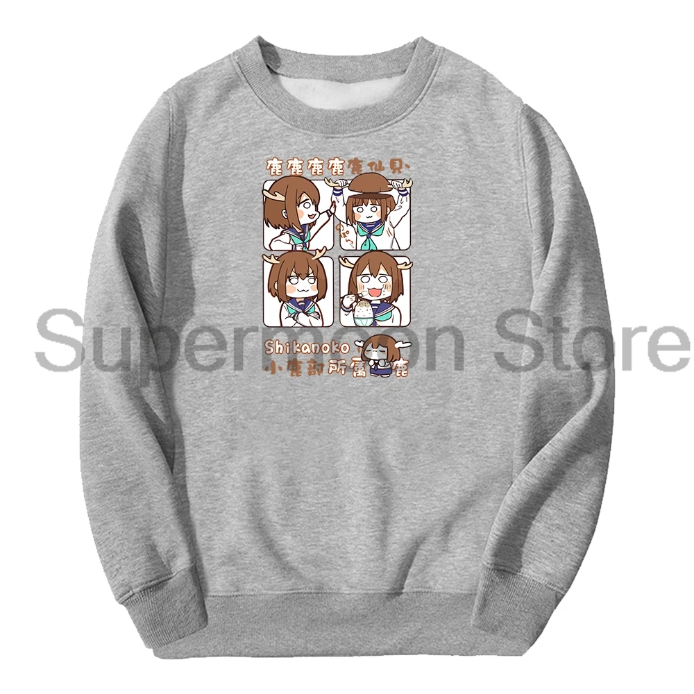 

Аниме My Deer Friend Nokotan Noko Shikanoko Merch уличная одежда с круглым вырезом и длинными рукавами для мужчин и женщин толстовка одежда в стиле Харадзюку