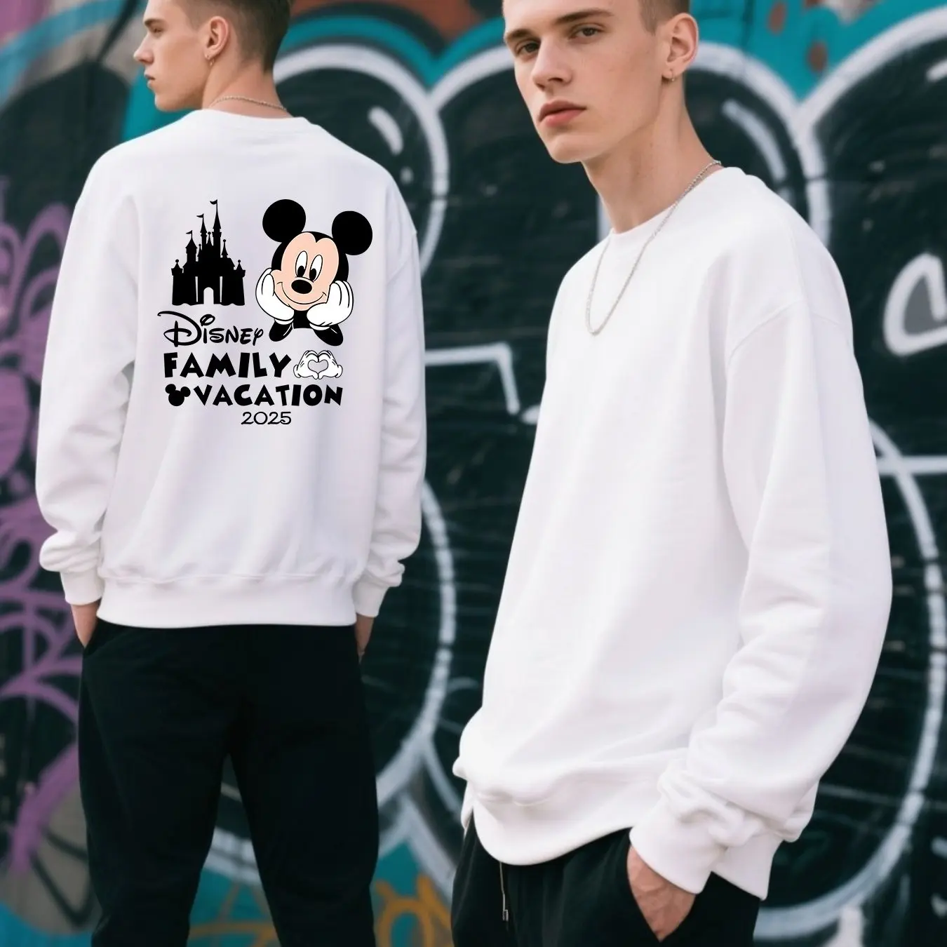 ديزني زوجين هوديس ميكي فضفاض هوديس الرجال هوديس جديد الخريف والشتاء أزياء الشارع الشهير للرجال والنساء