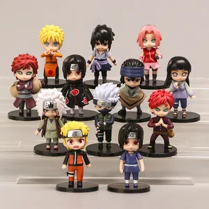 핫 12pcs/세트 애니메이션 나루토 Shippuden Hinata Sasuke Itachi Kakashi Gaara 그림 장난감 Q 버전 PVC 입상 모델 인형 선물 8 최고의 판매 gaara 액션 피규어 - №4